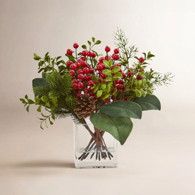 Pine Boxwood Floral Arrangement