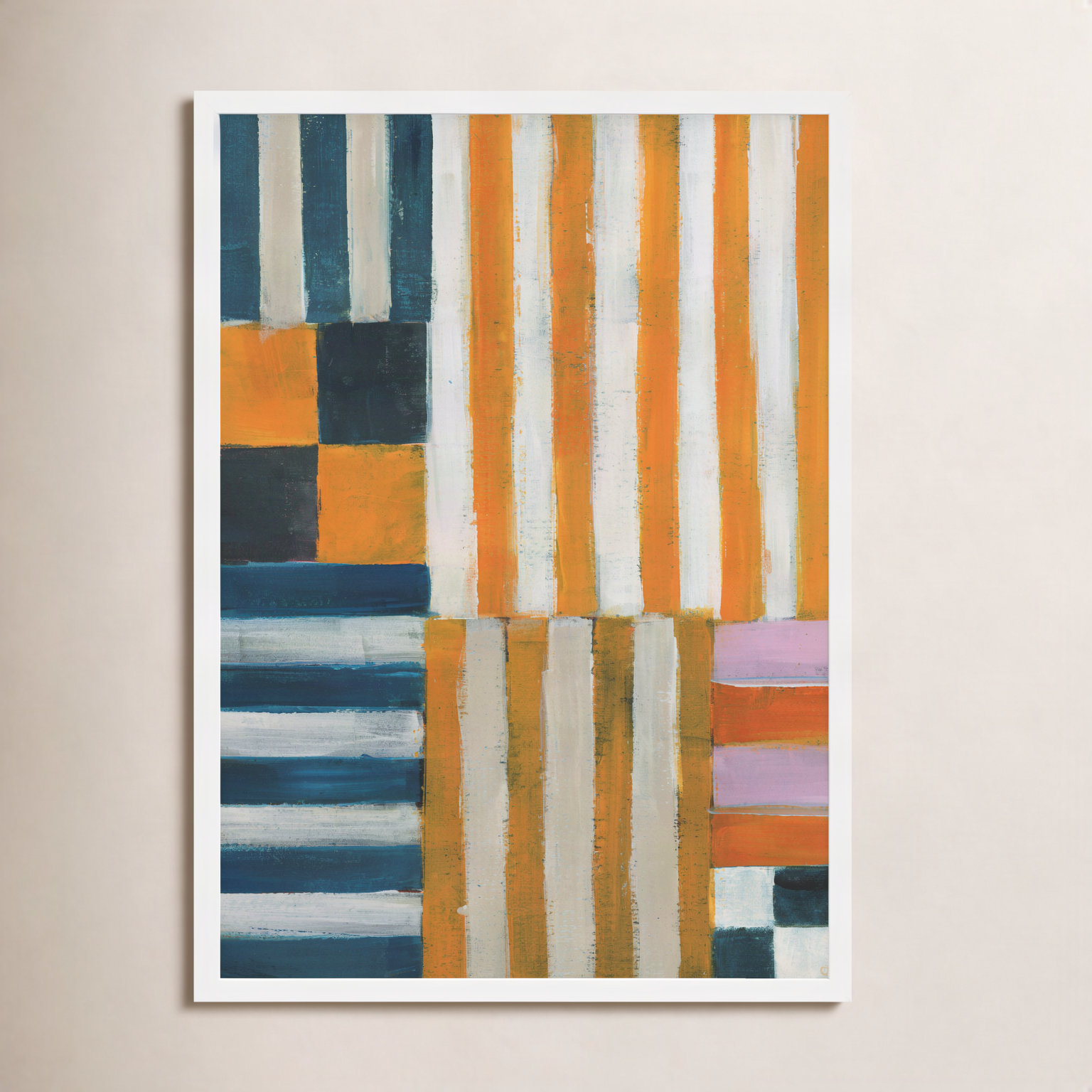 Back-and-Forth 2 Print by Anne-Marie Olczak, 20" H x 16" W, Framed Print Paper without Mat, White