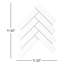 Cognito 2" x 8" Ceramic Decorative Accent Tile in White