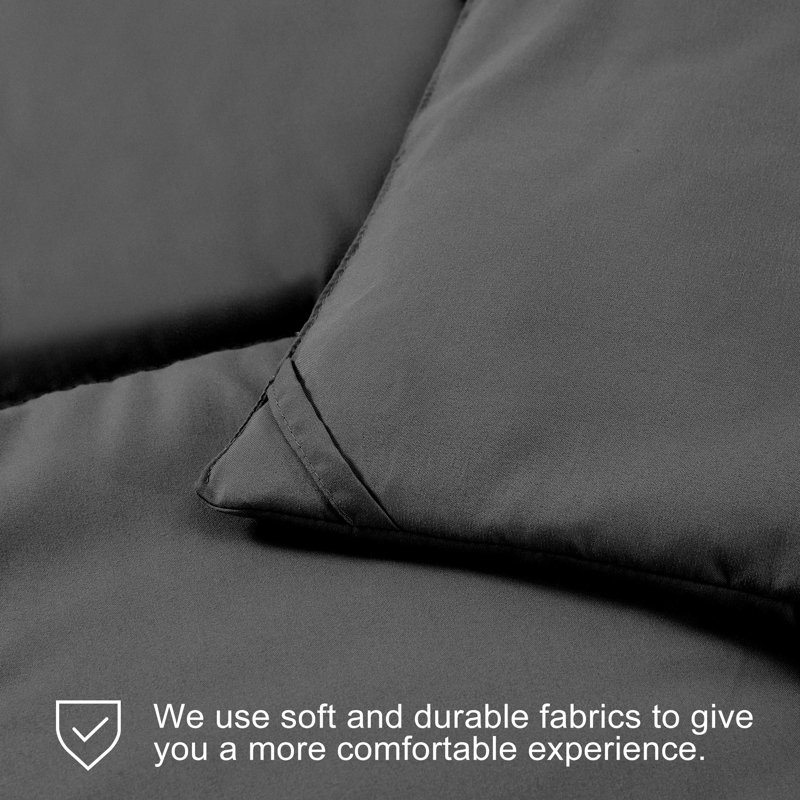 Machine Braided Comforter, California King Comforter, Gray