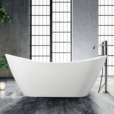 Maysn 78 mm W Freestanding Acrylic Bath