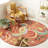 Ferrera Jahiem Floral Handmade Tufted Wool Red Area Rug-1504473849