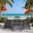 A large dining set suitable for the courtyard lawn, including an ultra-long table and 8 chairs, specially customized for high-end family gatherings-1245236137