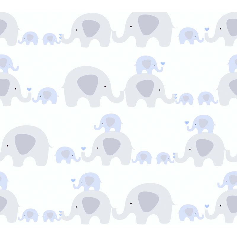 Toledo 10.05m x 53cm Matte Wallpaper Roll, Blue/Grey/White