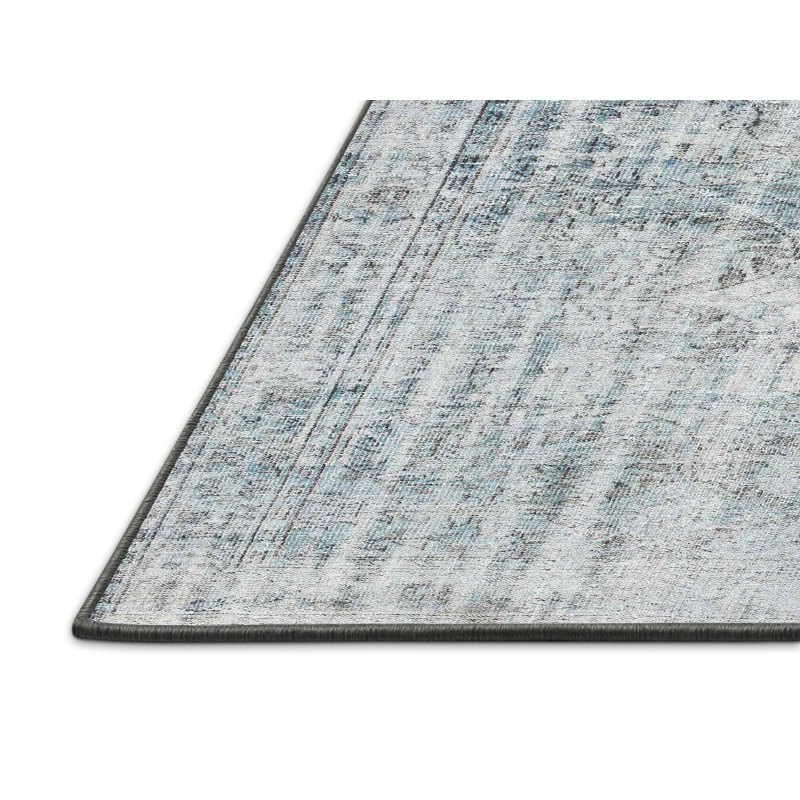 Tapis gris zone contemporaine, Rectangle 5 pi x 7 pi
