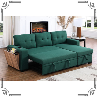 Upholstered 90.18 " Linen Blend Sectional