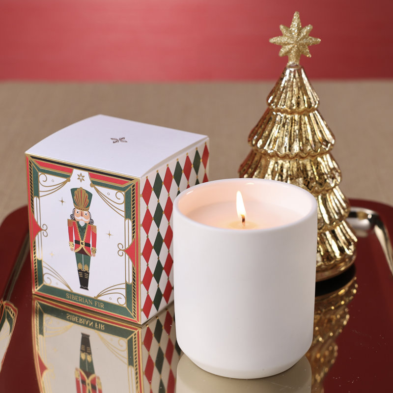 Bougie parfumée Casse-Noisette de Noël et Sapin de Sibérie en pot, 283 g