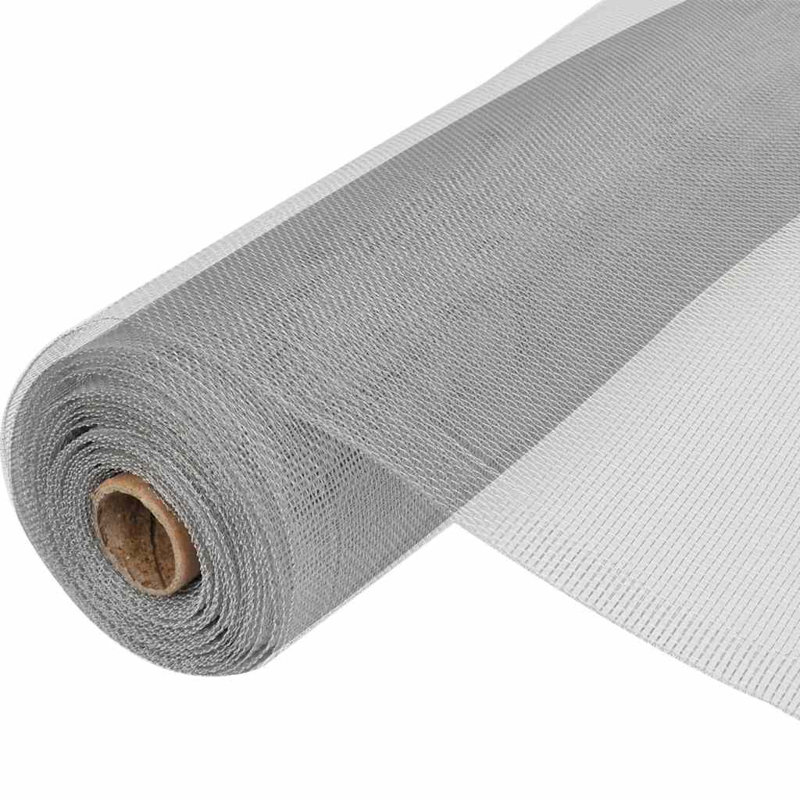 WALPLUS Aluminium Mesh Screen Roll 100 x 500 cm Silver Insect Window Screen for Doors Windows