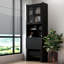 Armoire décorative convertible avec tablette et tiroir, solution compacte pour le bureau à domicile et le bureau