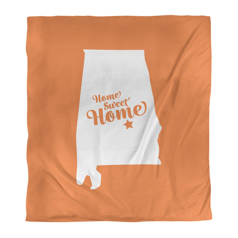 Housse de couette à la maison Montgomery, Housse de couette pour grand lit, Orange