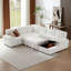 Canapé modulaire surdimensionné avec rangement convertible, parfait pour la maison et le bureau, siège rembourré en velours côtelé L / U-1391388239