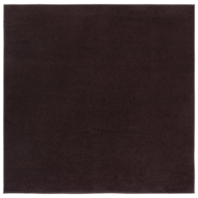 Boucle 100 Performance Machine Washable Solid Color Rug, Square 6'