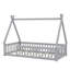 Lit de sol en forme de tente, lit avec garde-corps-868018820