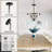 Modern White Solid Wood Chandeliers