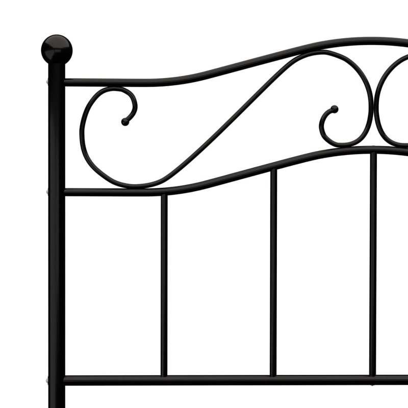 Vankirk Open-Frame Bed, 90 x 200 cm, Black