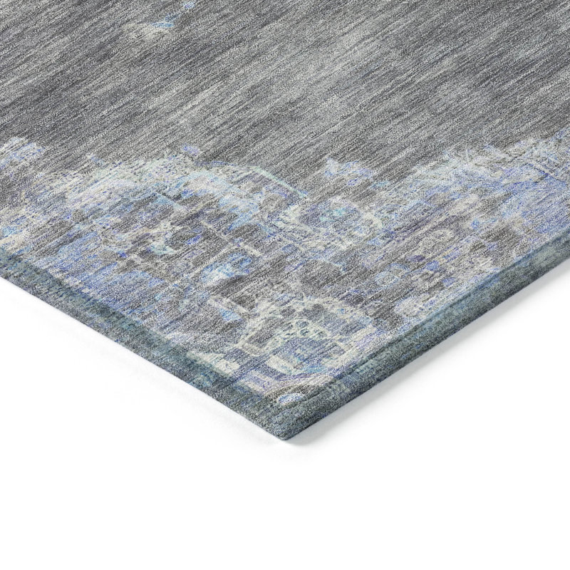 Machine Washable Indoor/Outdoor Bingel ACN2321 Global Rug, Rectangle 10' x 14'