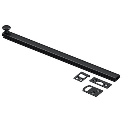 Boulon de surface 12 po Deltana 12SBCS19, vis dissimulée, HD en peinture noire