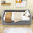 Twin Upholstered Daybed with Backrest and Drawers-365920224