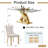 Glass Dining Table Set with Upholstered Dining Chairs, 70" Rectangle Kitchen Table and Chair Set, Clear Glass Dining Room Table Set, Modern Home Kitchen Furniture-1290715443-1290715434-1290715444
