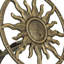 Porte-boyau d'arrosage mural en fonte bronze résistant aux intempéries - 11,5 po de diamètre, 5,5 po de profondeur, peut contenir un boyau de 75 pi
