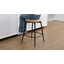 Tabourets de comptoir pivotants en bois massif de 24,8 po avec base en métal Albrecht (ensemble de 4)-131200231
