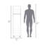 Armoire haute avec miroir 63 po Jerit-221233005