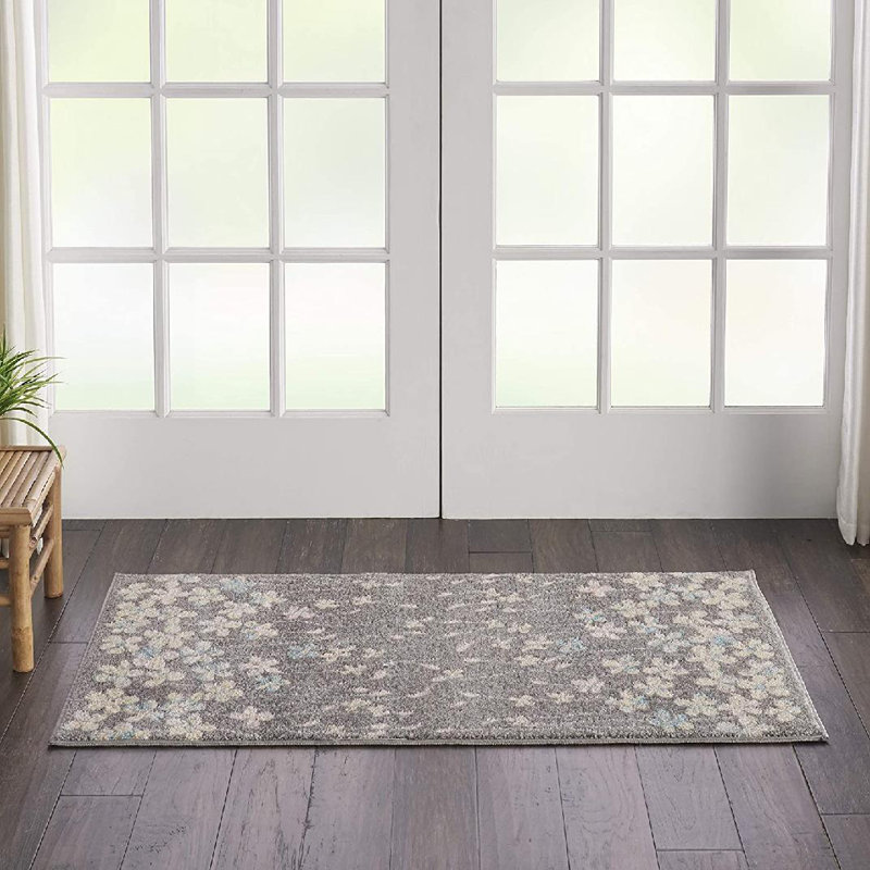 Zaizi Floral Indoor Rug, Rectangle 2' x 4'