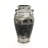 18.3" H Black and White Distressed Earthenware Floor Vase