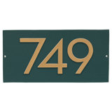 Floating 1-Line Wall Address Plaque