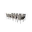 Faiyaz 10 - Person Patio Dining Set with Extendable Rectangular Table , Cushions Included-2098388320
