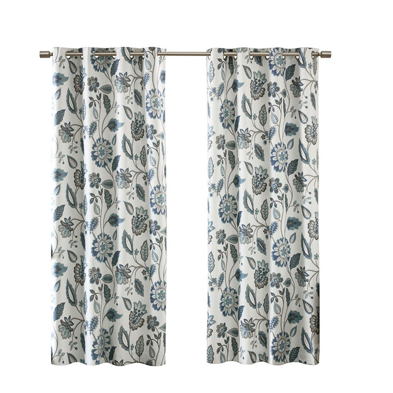 Panneau de rideau simple occultant Choupette, L 50 po x L 84 po, Vert