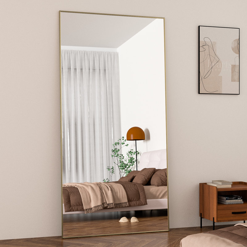 Metal Rectangle Floor Mirror