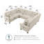 Fruzsina Upholstered U-Shaped Sectional Reversible