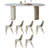 Light luxury stone table and chair combination