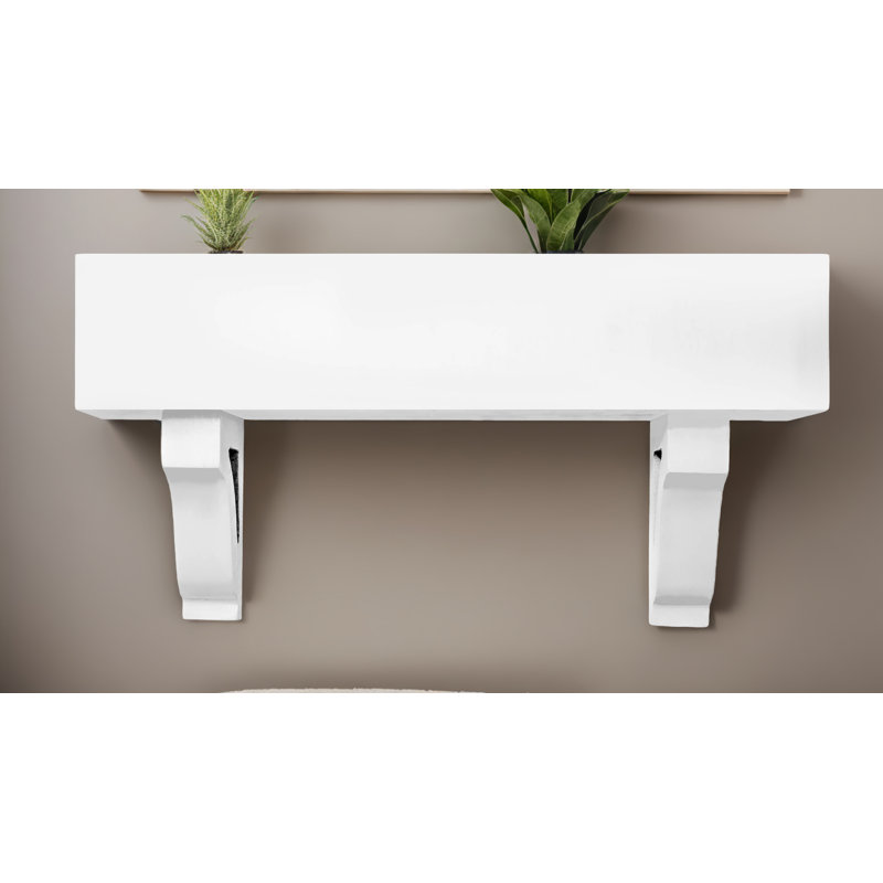 Rayne Poplar Floating Shelves W/Corbels, 11" H x 58" W x 4" D
