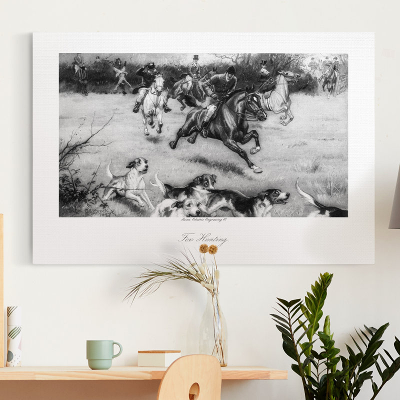 « Fox Hunting »-impression sur toile, H 12 po x l 8 po x P 1 po