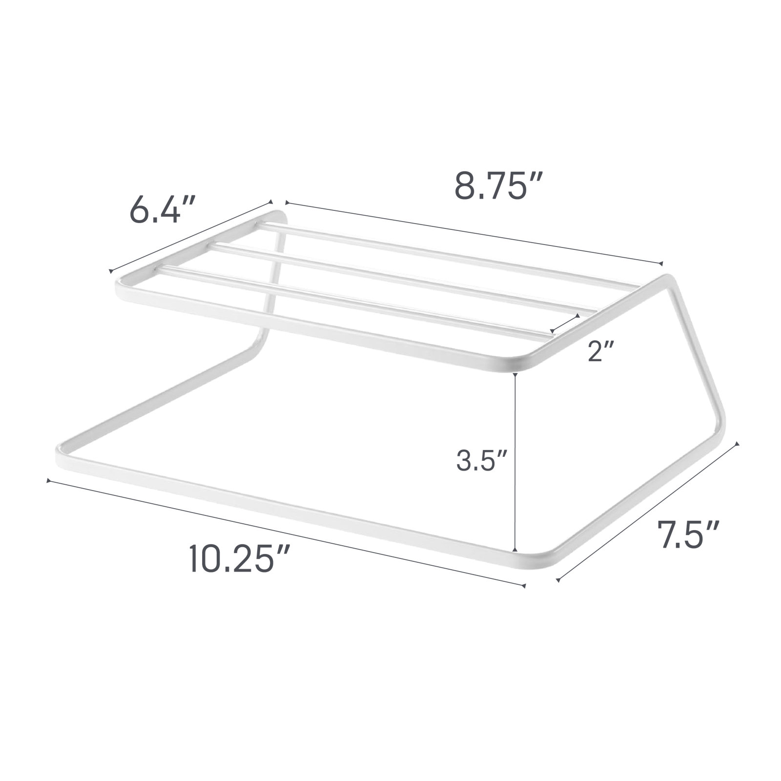 Yamazaki Home Cabinet Shelf Organizer, White