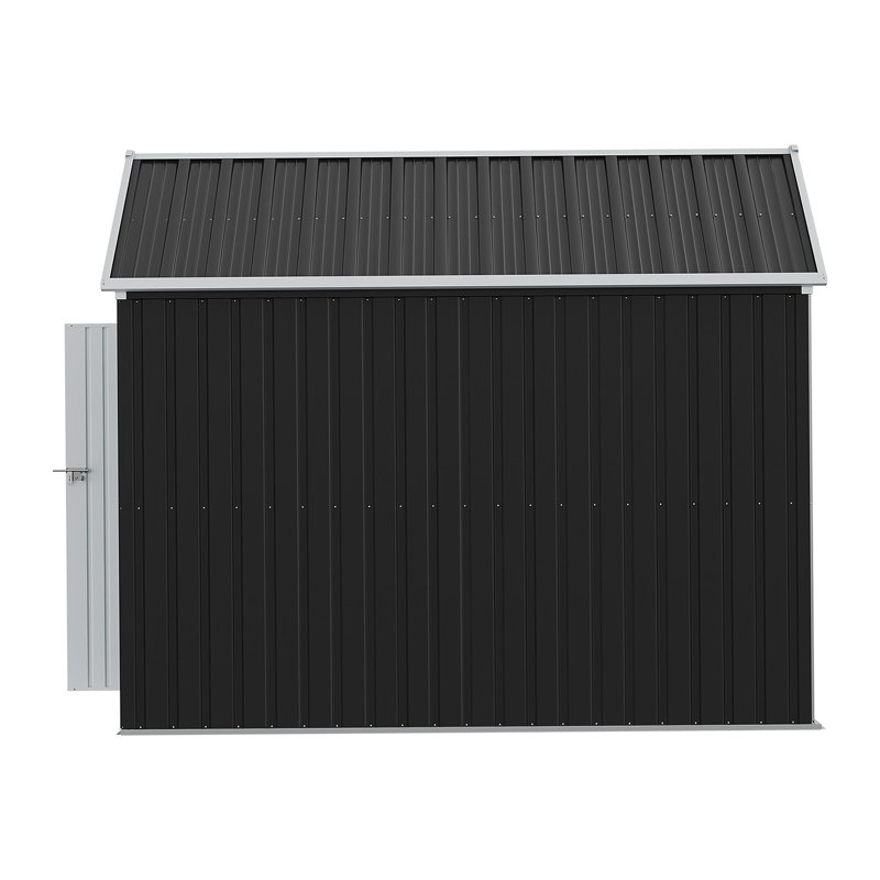 10 x 8FT Outdoor Metal Apex Roof Garden Storage Shed
