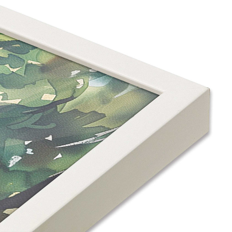 «Coastal Greeting V2», impression encadrée sur papier par Azure Artisanal Studio, Blanc opaque, H 15 po x l 12 po x P 1,25 po