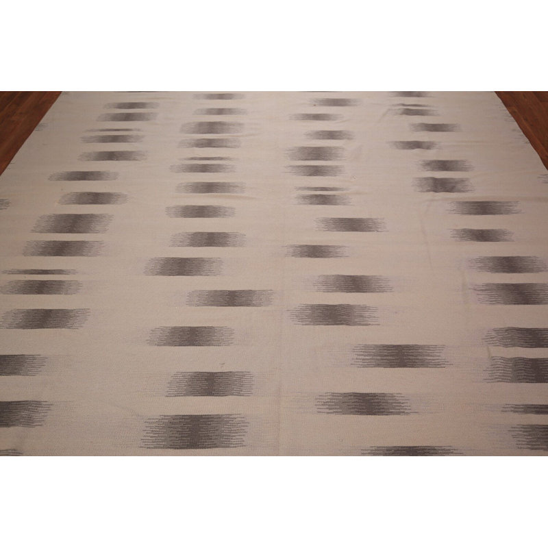 Tapis oriental tissé à plat Kilim Durrie 9 x 12