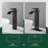 Single Handle Single Hole Waterfall Bathroom Sink Faucet with Deck Plate and Pop-Up Drain Assembly-113673020