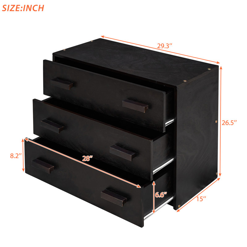 Safe Twin Loft Bed In With Functional Storage Cabinet And Shelf -Colored - & Versatile, Espresso