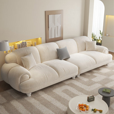 Coussin modulaire 100% polyester crème