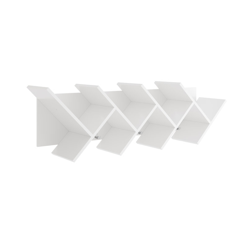 Kuttner 4 Piece Floating Shelf, White
