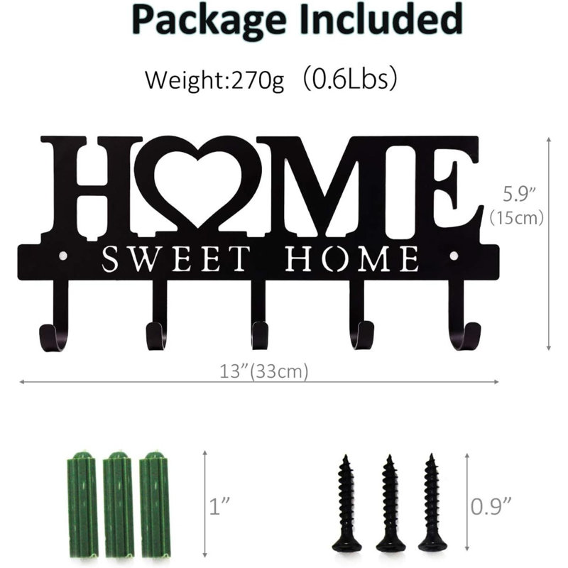 Joylyn Wall Organizer with Key Hooks
