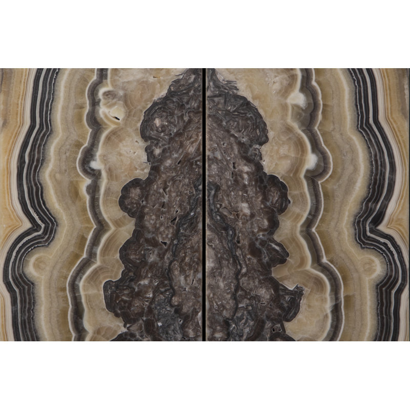 Stone Plug-in Flush Mounted Sconce, Honey