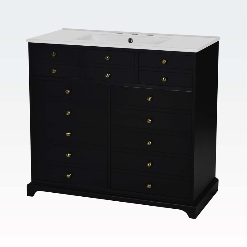 Meuble-lavabo 36 po avec lavabo en résine