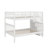 Full-Over-Full Bunk Bed With Guard Rail And Storage-1095840303