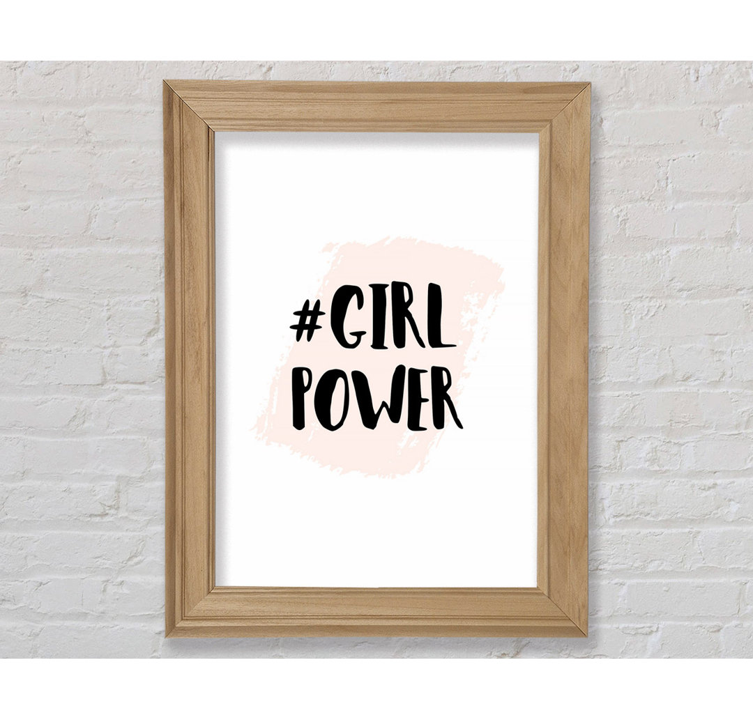 Girl Power 2 - Einzelne Bilderrahmen Typografie