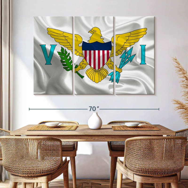 Borges United States Virgin Islands Flag, 42" H x 65" W